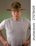 Older man posed as drill instructor.