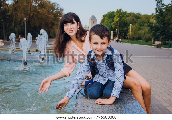 Older Sister Younger Brother Hanging Out Stock Photo Edit Now 796603300