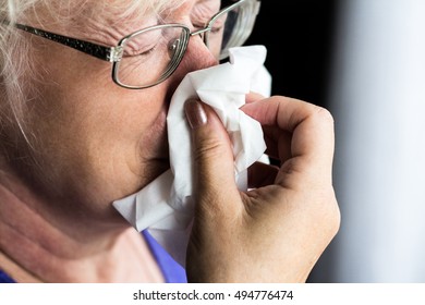 Older Woman With Handkerchief