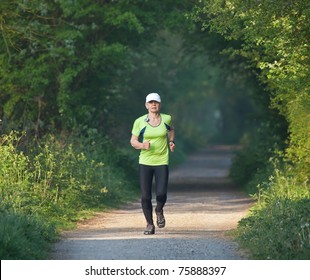 Older Woman Running