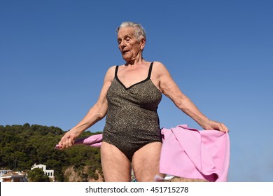 Older Women Swimsuit Images Stock Photos Vectors Shutterstock