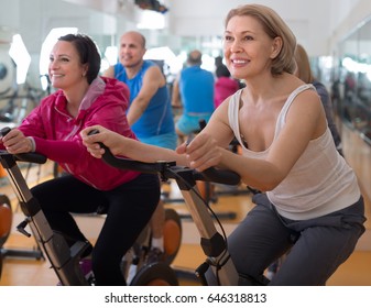 Older Women Are Engaged In The Gym