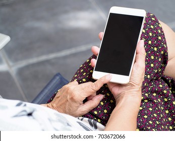 Older Women Use The Phone