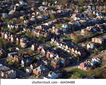 Older Working Class Neighborhood In The Eastern United States.