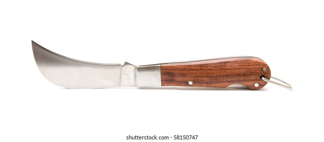 Old-fashioned Curved Pruning Gardening Knife;