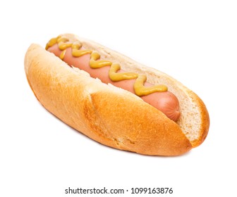 Oldfashioned Hot Dog Mustard Isolated Stock Photo 1099163876 | Shutterstock