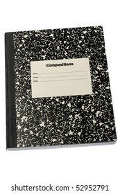 old-fashioned school composition book