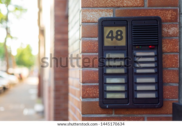 Oldfashioned Vintage Door Bells Empty Name Stock Photo Edit Now