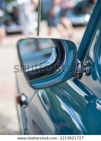 The old-timer car  in sunlight