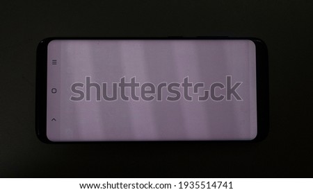 OLED burn in issue on a smartphone display