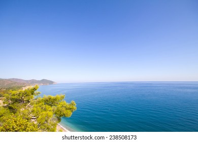 Olimpos Mediterranean Sea And Mountain . Antalya. Turkey