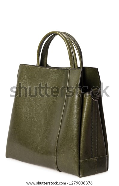 olive green leather purse