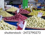 Olive Market in the Central Market in Casablanca