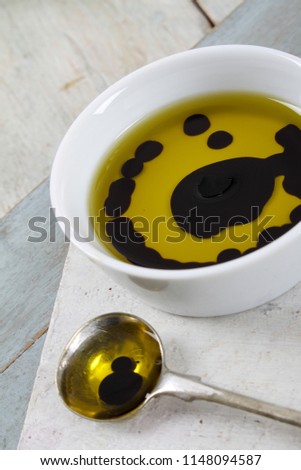 Similar – Image, Stock Photo Variety of oil with multiple property