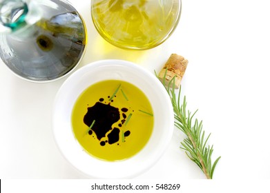 Olive Oil With Balsamic Vinegar And Rosemary