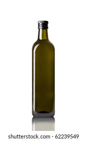 Olive Oil Bottle Isolated On White