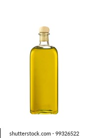 Olive Oil Bottle Isolated On White Background