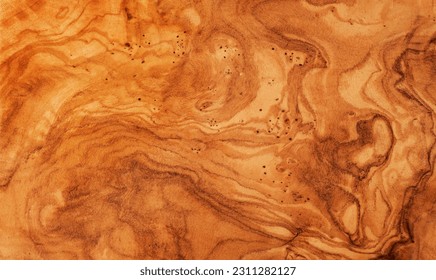 Olive Wood Texture Background, Solid Wooden Burr or Burl Pattern, Burled Wood Wallpaper, Bubinga, Afzelia Mockup with Copy Space