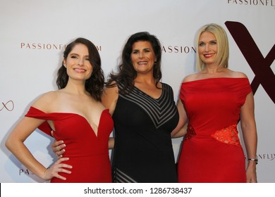 Olivia Applegate, Kristy Bromberg, and Tosca Musk, attend the "Driven" premiere on August 8, 2018 at the Charlie Chaplin Theater at Raleigh Studios in Los Angeles, CA.