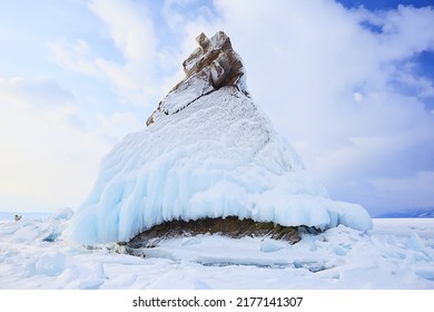 Olkhon Island Baikal Winter Landscape, Russia Winter Season View Lake Baikal