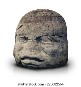 Olmec Colossal Head From The Ancient City Of La Venta