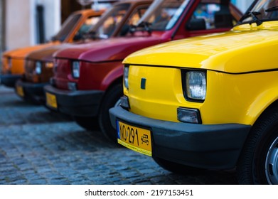 Olsztyn, Poland - 31 August 2022, Rally Of Old Cars Brand FIAT 126p