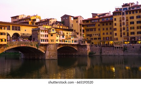 The Oltrarno, Ponte Vecchio Bridge, Florence Italy