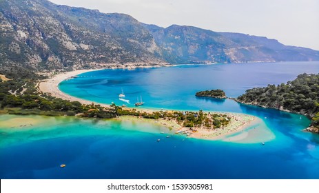 Oludeniz Beach, Blue Lagoon Aerial, Turkey