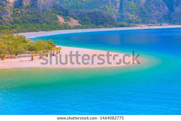 Oludeniz Beach Blue Lagoon Oludeniz Beach Stock Photo (Edit Now) 1464082775