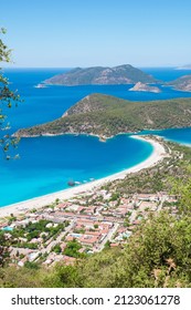 Oludeniz Lagoon In Sea Landscape View Of Beach, Turkey