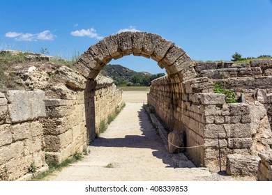 Olympia ancient stadium in Greece
