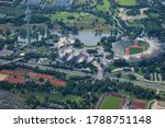 Olympia stadium in Munich from above 5.7.2020