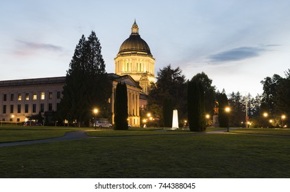 Olympia, WA USA - October 16th, 2017. The Washington State Capitol or Legislative  Building in Olympia is the home of the government of the state of Washington.