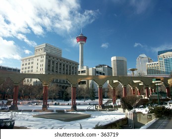 Olympic Plaza In Calgary,Canada.