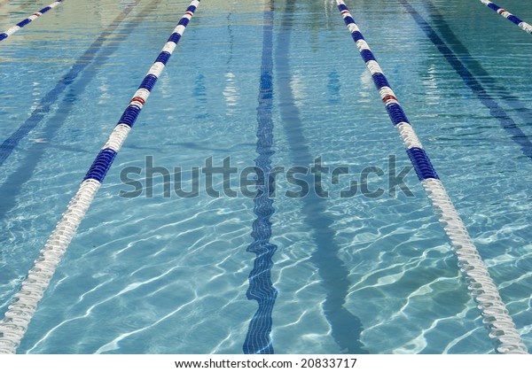 olympic size pool with\
lanes