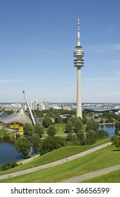 The Olympic Tower In Munich In Germany