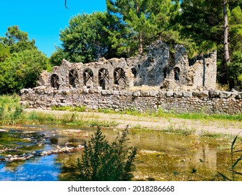 Olympos ancient city, ruined building, Hellenistic, Roman, Byzantine period ,historical places, Turkey - Antalya, 