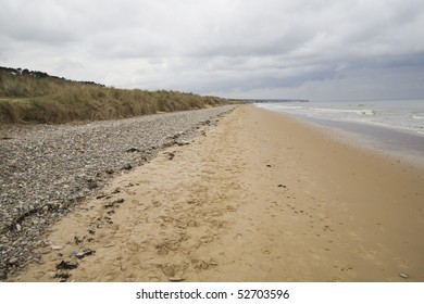 Omaha Beach In Normandy D-day  Battle