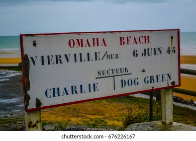 Omaha Beach Signboard