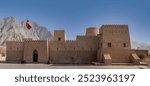 Oman - Bukha - Bukha Fort - Exterior View with Mountains