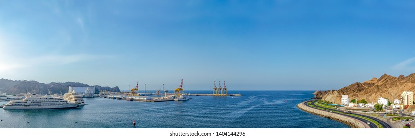 Oman Landscape Panorama - From Muttrah, Muscat.