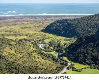 Omanawanui Track Carpark At Whatipu Beach, Auckland, New Zealand