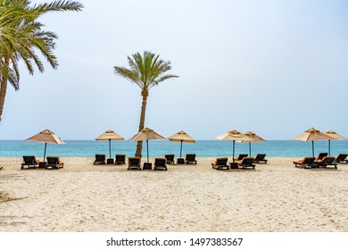 Omani Beach at Zighy Bay in Musandam, Oman.