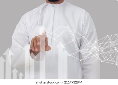 Omani Business Man Growth Gesture