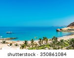 Omani Coast Landscape at Barr Al Jissah in east of Muscat, Oman.