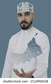 Omani Male With Oman Map