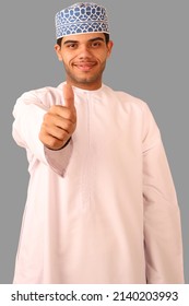 Omani Man Making Hand Gesture