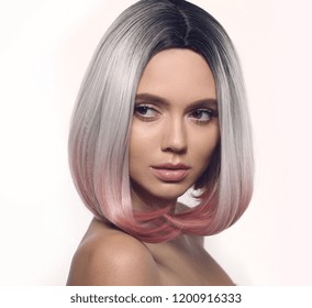 Short Brunette Hair Stock Photos Images Photography Shutterstock