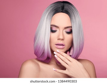 Imagenes Fotos De Stock Y Vectores Sobre Pink Fashion Hair