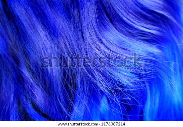 Ombre Hair Dying Black Blue Turquoise Stock Photo Edit Now